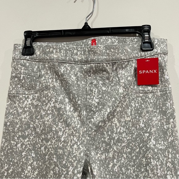 SPANX Ankle Jean-ish Leggings Speckled Grey Skinny Slimming - Picture 5 of 10